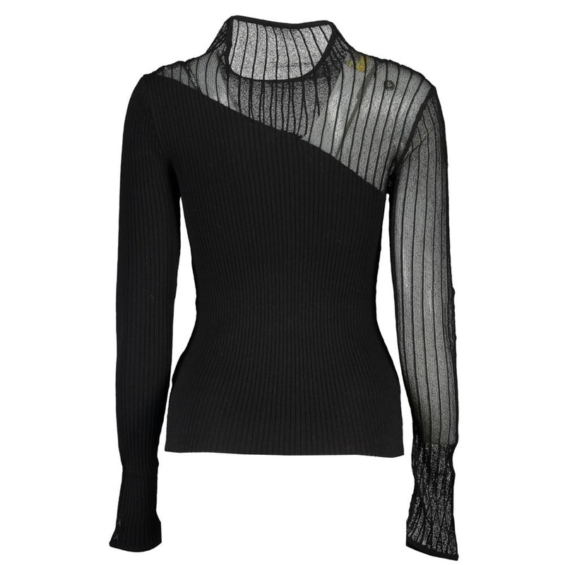 Elegant Crew Neck Sweater with Contrast Details Patrizia Pepe