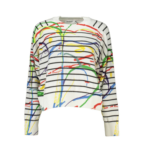 Chic Contrast Detail Crew Neck Sweater Desigual