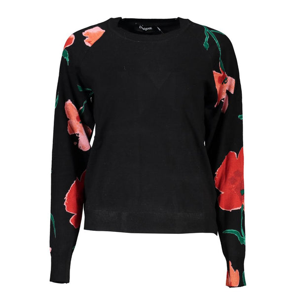 Chic Contrast Crew Neck Sweater Desigual