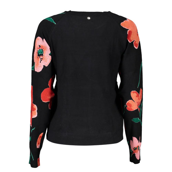 Chic Contrast Crew Neck Sweater Desigual