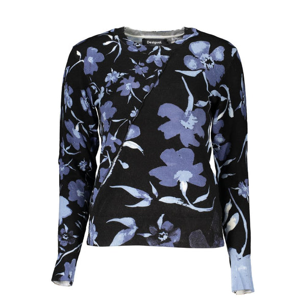 Chic Contrasting Crew Neck Sweater Desigual