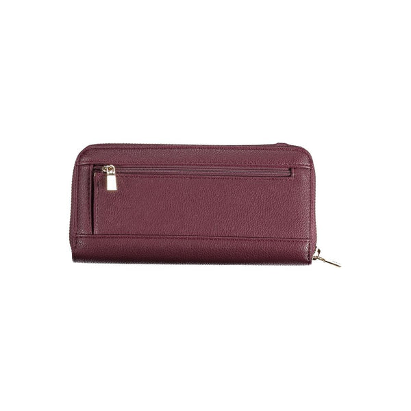 Elegant Purple Polyethylene Wallet Guess Jeans