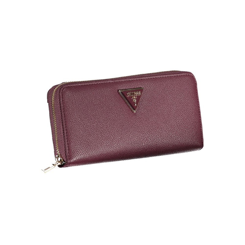 Elegant Purple Polyethylene Wallet Guess Jeans