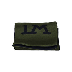 Elegant Green Contrast Detail Scarf La Martina