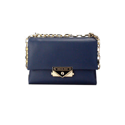 Cece Small Navy Vegan Leather Convertible Flap Crossbody Bag Michael Kors