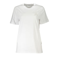 Chic Embroidered Crew Neck Tee Patrizia Pepe