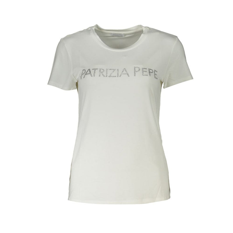 Chic Sparkling Crew Neck Tee Patrizia Pepe