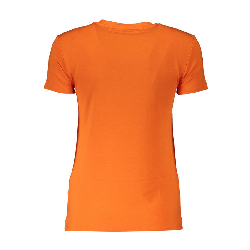 Elegant Orange Rhinestone Tee Patrizia Pepe