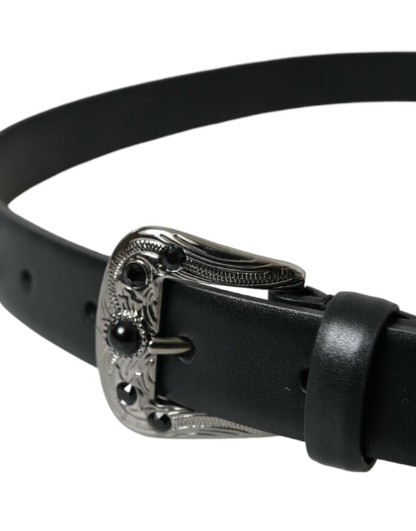 Engraved Logo Leather Waist Belt Dolce & Gabbana