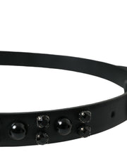 Engraved Logo Leather Waist Belt Dolce & Gabbana