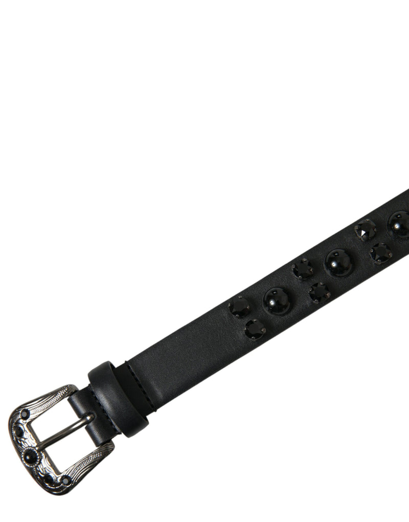 Engraved Logo Leather Waist Belt Dolce & Gabbana