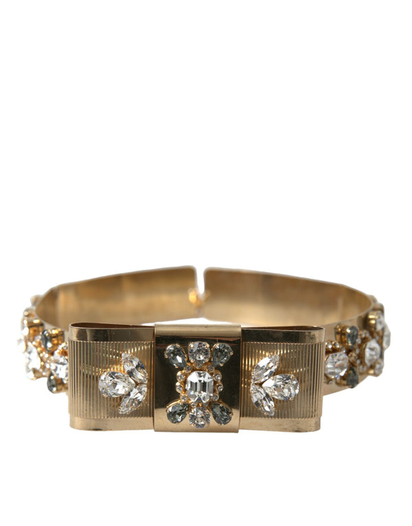 Gold-Tone Crystal Embellished Waist Belt Dolce & Gabbana