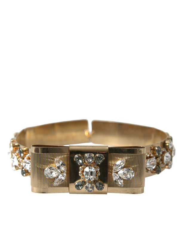 Gold-Tone Crystal Embellished Waist Belt Dolce & Gabbana