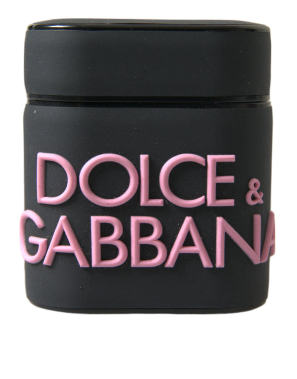 Elegant Dual-Tone Leather Airpods Case Dolce & Gabbana