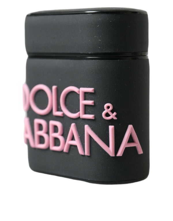 Elegant Dual-Tone Leather Airpods Case Dolce & Gabbana