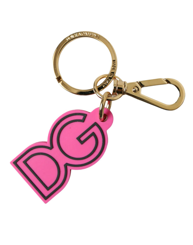 Chic Gold and Pink Keychain Elegance Dolce & Gabbana