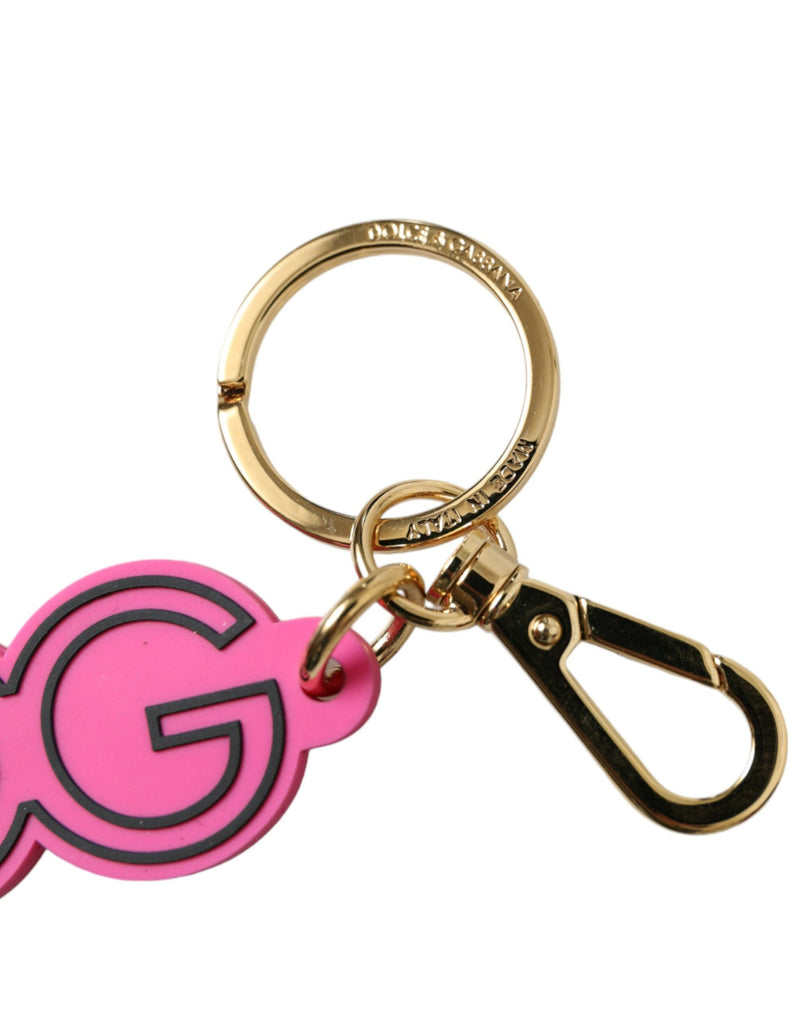 Chic Gold and Pink Keychain Elegance Dolce & Gabbana