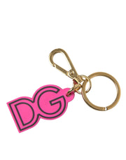 Chic Gold and Pink Keychain Elegance Dolce & Gabbana