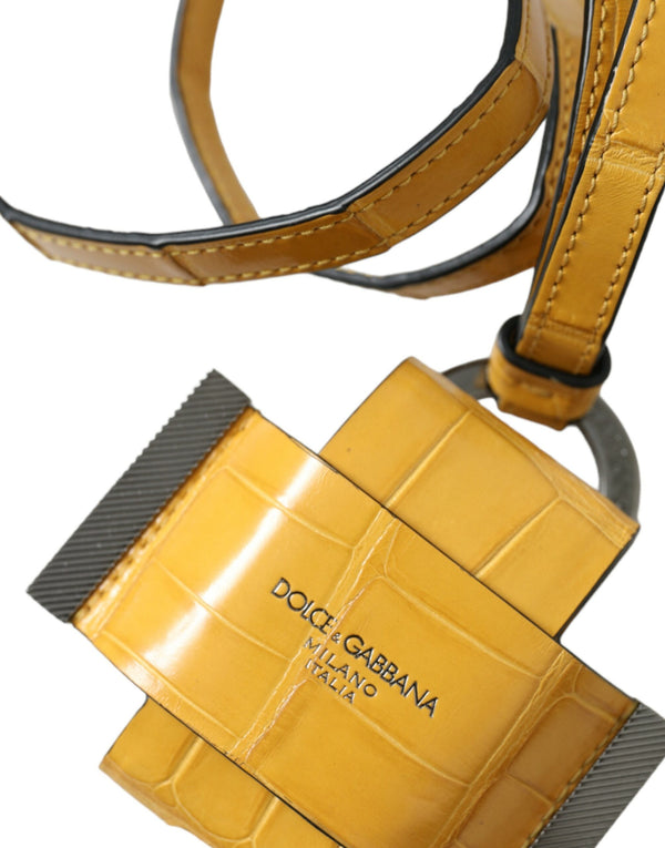 Exquisite Alligator Leather Key Holder Dolce & Gabbana