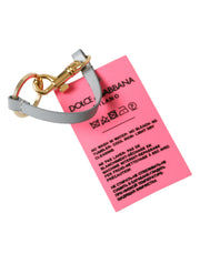 Chic Trifold Gold & Pink Key Holder Case Dolce & Gabbana