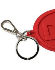 Elegant Red Trifold Key Holder Case Dolce & Gabbana