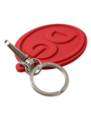 Elegant Red Trifold Key Holder Case Dolce & Gabbana