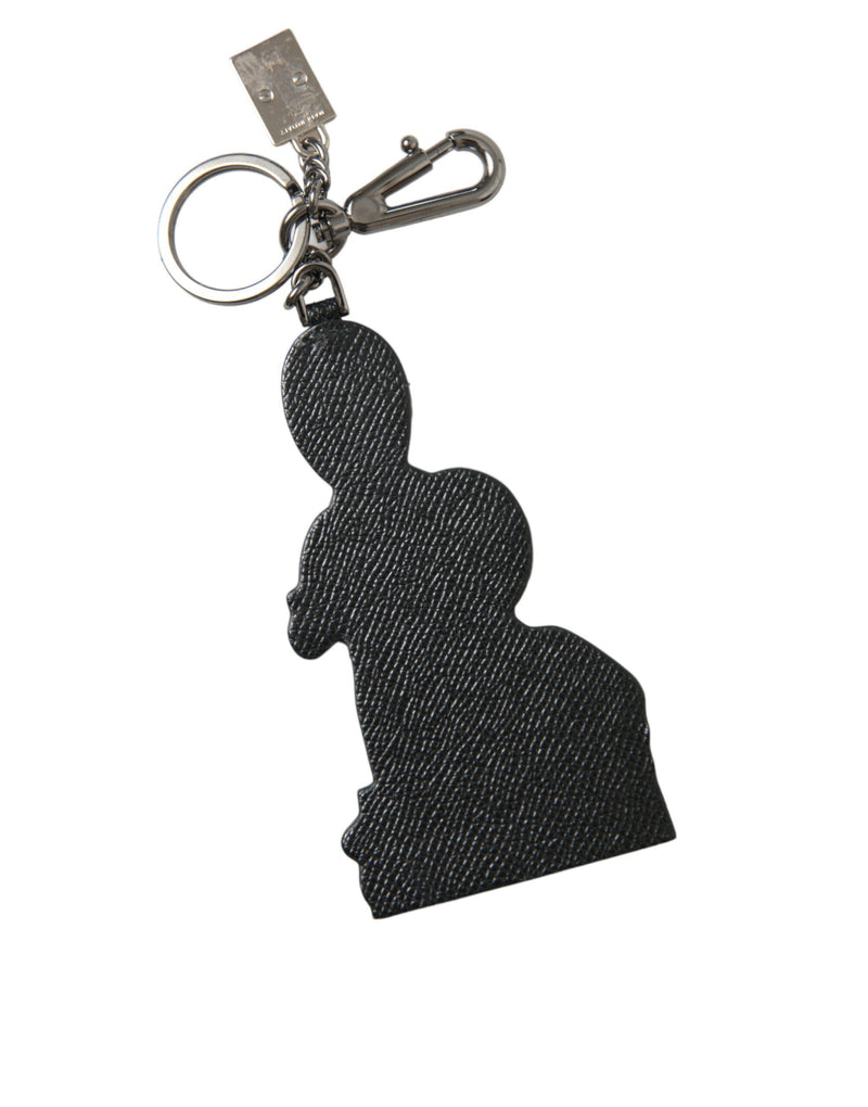 Elegant Multicolor Leather Keychain Dolce & Gabbana