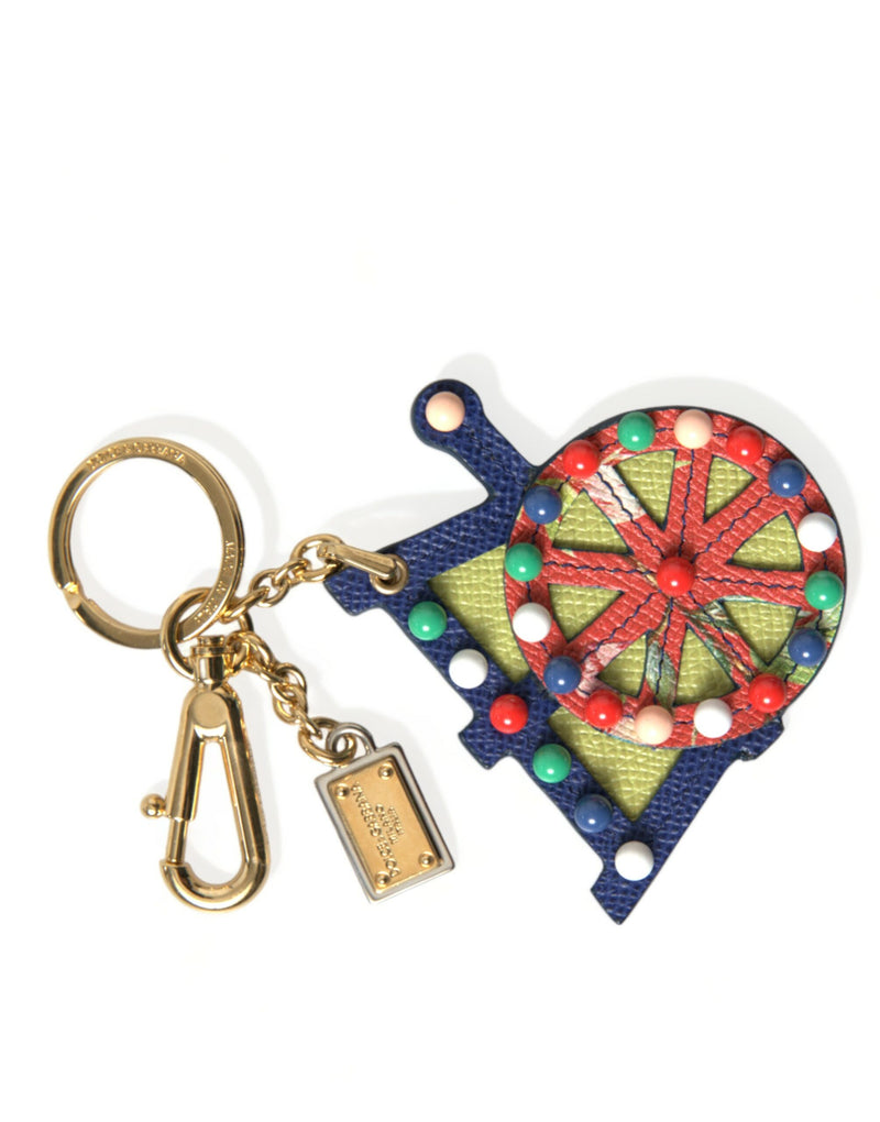 Multicolor Cellulose Designer Keychain Dolce & Gabbana