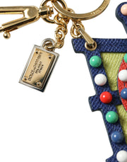 Multicolor Cellulose Designer Keychain Dolce & Gabbana