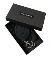 Chic Black and Silver Logo Keychain Dolce & Gabbana