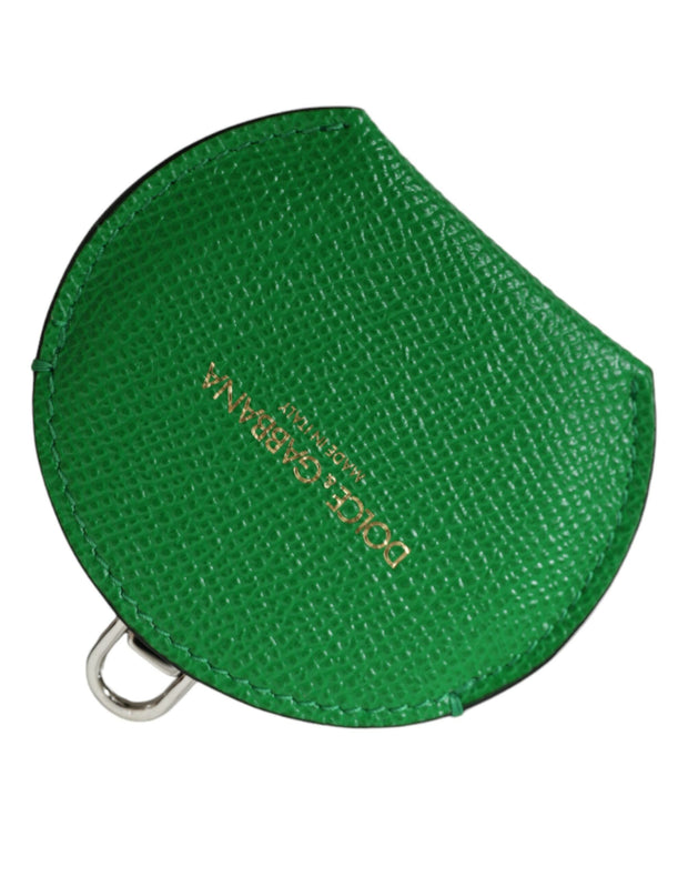 Emerald Leather Hand Mirror Holder Dolce & Gabbana