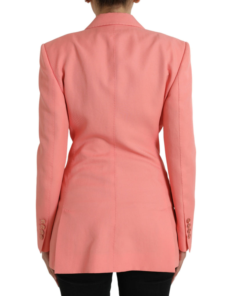 Chic Pink Peak Lapel Blazer Dolce & Gabbana