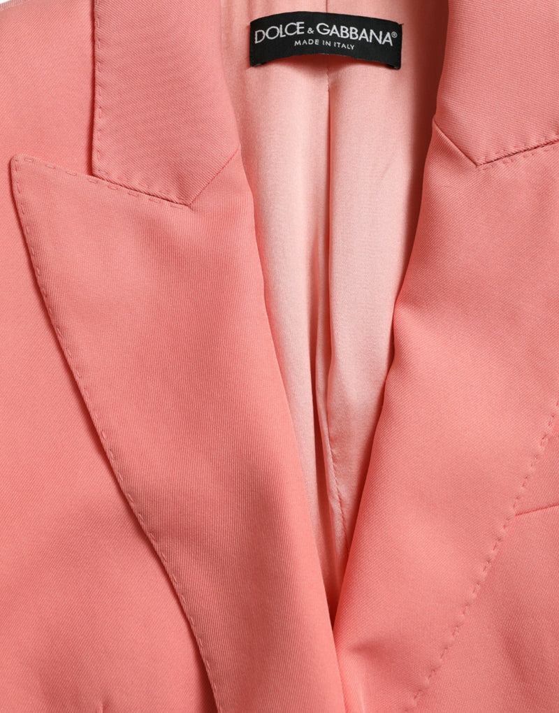 Chic Pink Peak Lapel Blazer Dolce & Gabbana