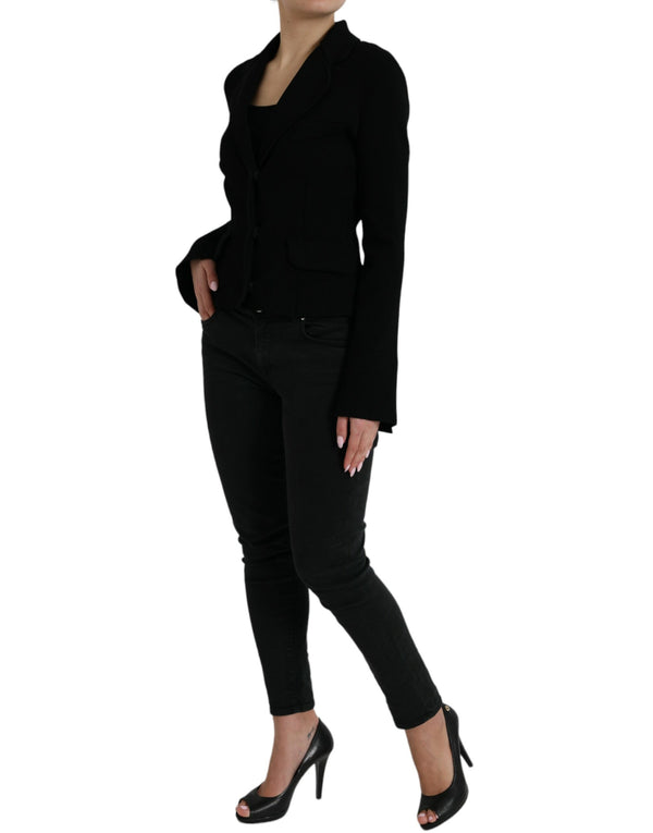 Elegant Black Designer Blazer for Women Dolce & Gabbana