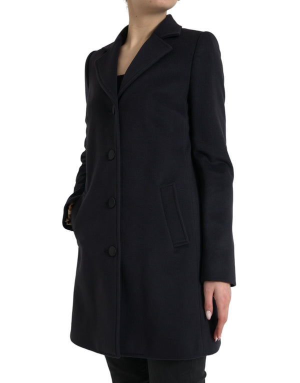 Elegant Virgin Wool Blend Black Blazer Dolce & Gabbana