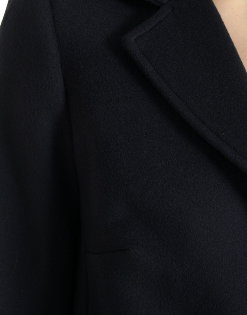 Elegant Virgin Wool Blend Black Blazer Dolce & Gabbana