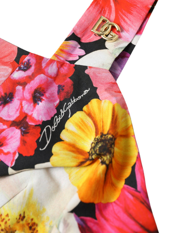 Exquisite Floral Bustier Crop Top Dolce & Gabbana