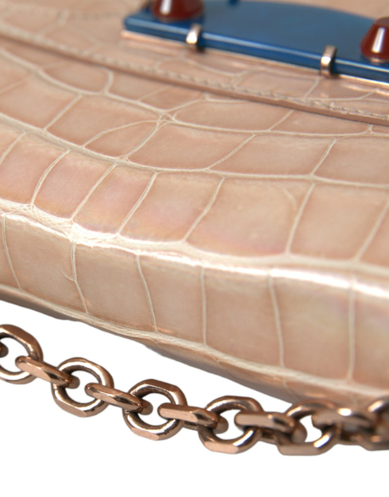 Elegant Mini Chain Beige Clutch for Evening Elegance Balenciaga