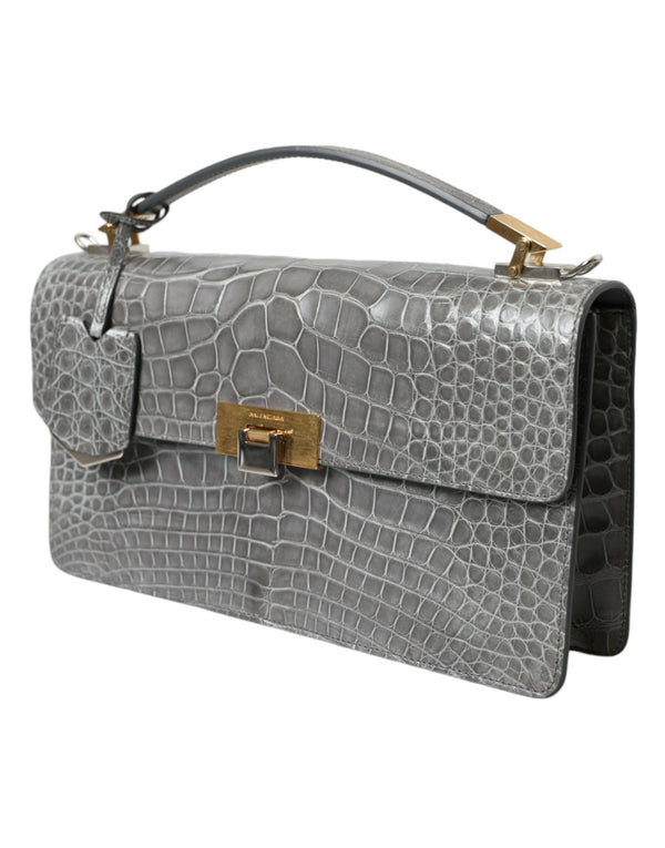 Alligator Leather Medium Shoulder Bag Balenciaga