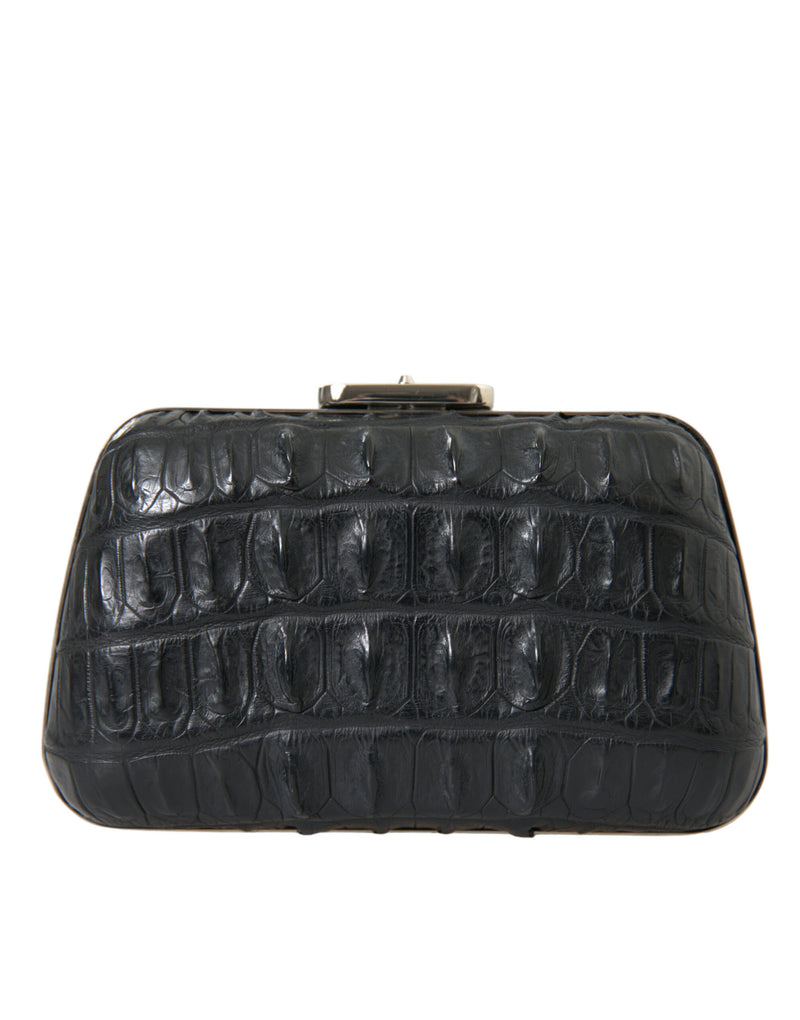 Elegant Crocodile Leather Evening Clutch Balenciaga