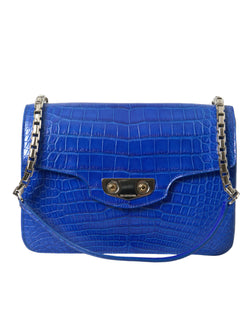 Chic Alligator Skin Chain Shoulder Bag Balenciaga