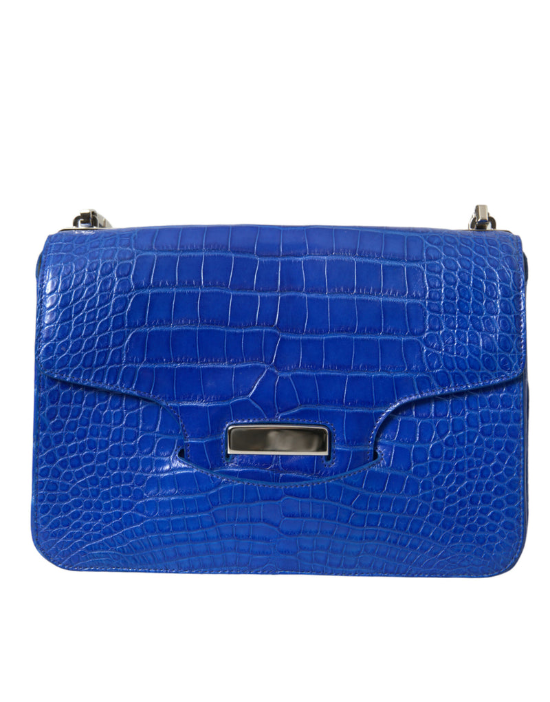 Chic Alligator Skin Chain Shoulder Bag Balenciaga