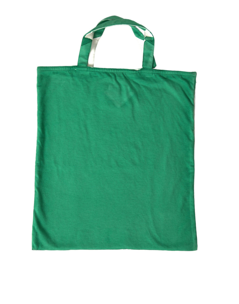 Elegant Green Fabric Tote Bag Prada