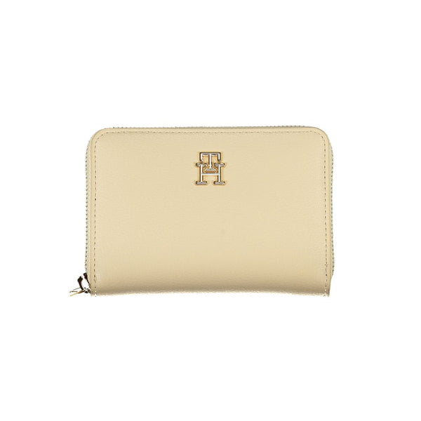 Beige Polyester Wallet Tommy Hilfiger