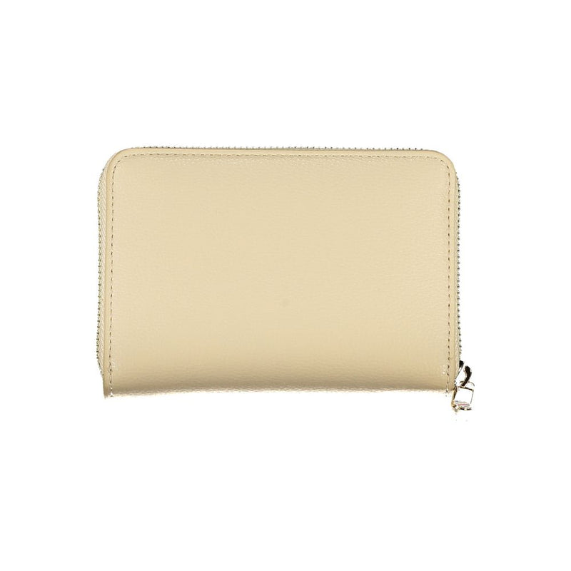 Beige Polyester Wallet Tommy Hilfiger