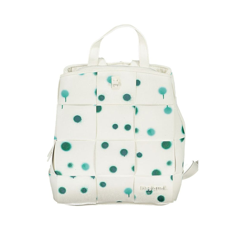 White Polyethylene Backpack Desigual