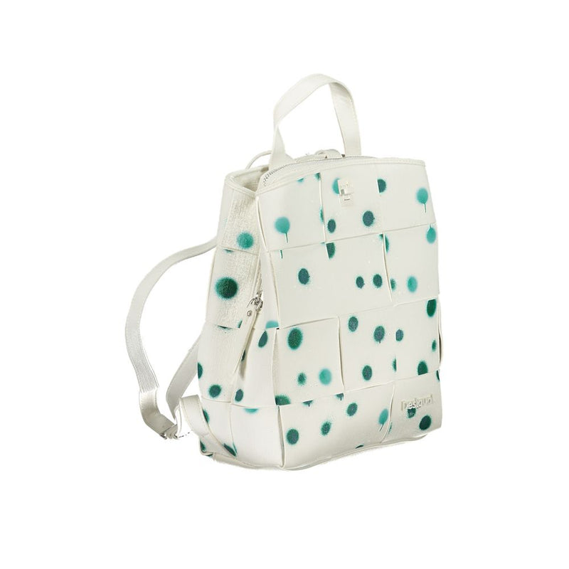 White Polyethylene Backpack Desigual