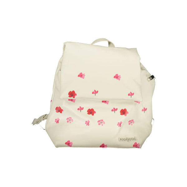 White Polyethylene Backpack Desigual