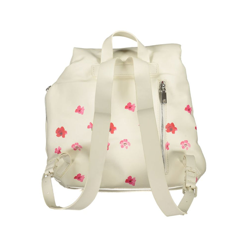 White Polyethylene Backpack Desigual