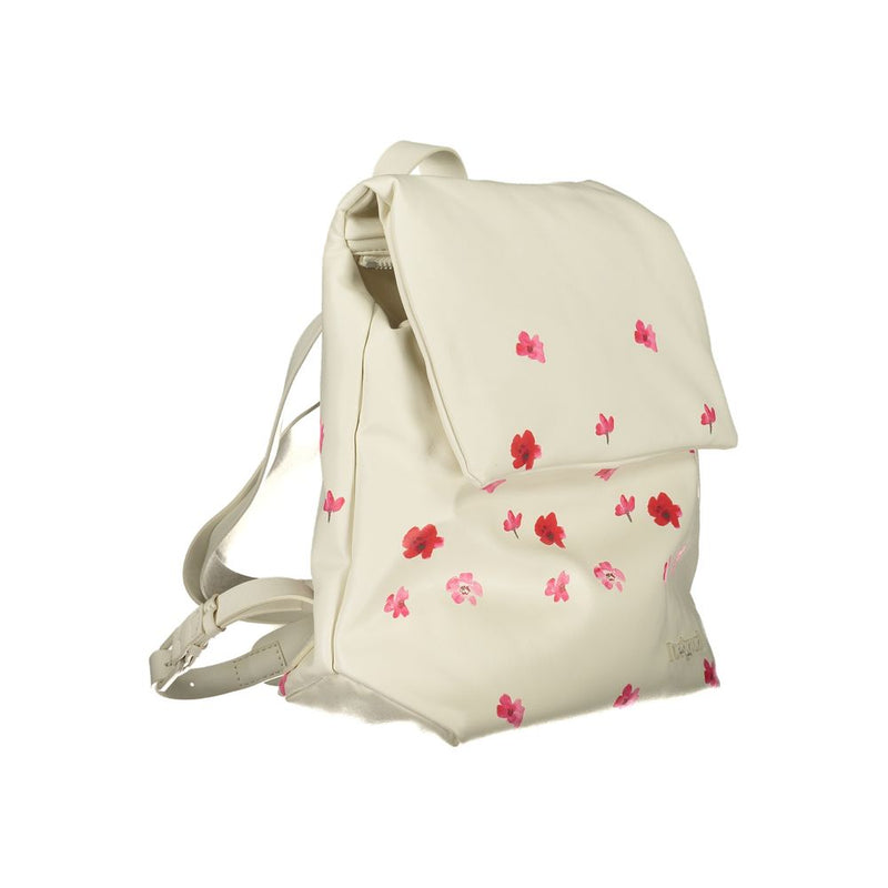 White Polyethylene Backpack Desigual